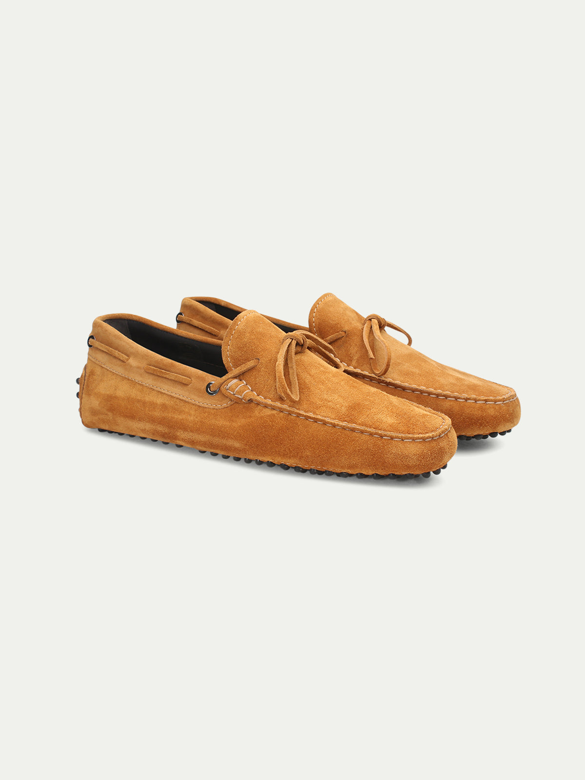 Orange Suede Driving Shoes Aurelien